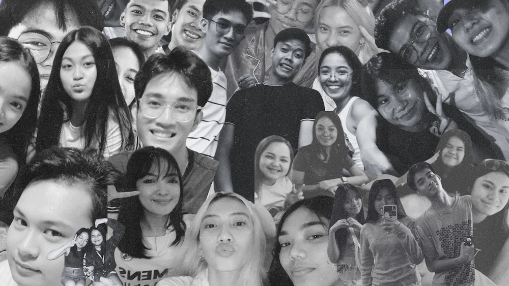 A collage depicting the author's friendships cultivated over the years