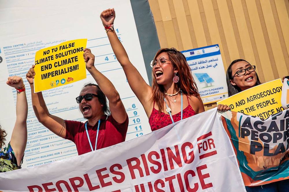 A protest led by the Peoples' Rising for Climate Justice at COP 27 in Egypt where we called on all peoples to break free from the shackles of oppression and call on an end to climate imperialism